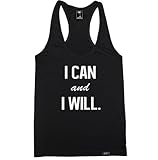 FTD Apparel Women's I Can and I Will Racerback Tank Top