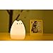 S&G night light Cute Smile Cat Silicon LED Desk Lamp with 7 Changing Color for Baby Bedroom Office- Warm White