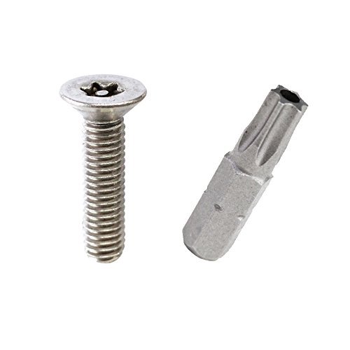 (10pcs) BelMetric Tamper Proof Screws M6X25 Stainless Steel Flat Head