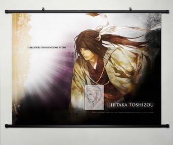 Wall Scroll Poster Fabric Painting For Anime Hakuouki Hijikata Toshizo 005