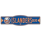 NHL New York Islanders Street/Zone Sign, 4.5 x 17