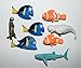 Finding Dory Disney Movie Deluxe Figure Set of 14 Toy Kit with Figures, Tattoo Sheet, ToyRing featuring Dory, Nemo, Marlin, Hank the Octopus and Many More!