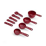 KitchenAid 9-Piece Measuring Cup and Spoon Set, Red - KC475OHERA