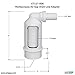 Water Filter/Softener Air Gap with 1/2-inch Barb Connector for Installation on a 1-1/2-inch Standpipe with PVC Trap Adapters.