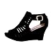 Top Moda Women's Gladiator Open Toe Wedge Black 9