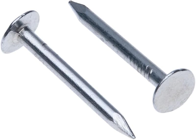 Keple Clout Nails 25mm 100pc Zinc Galvanized Flat-Head Roofing Tacks