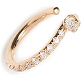Zoe Chicco Women's 14k Gold Prong Diamond Thick Pave Diamond Ear Cuff