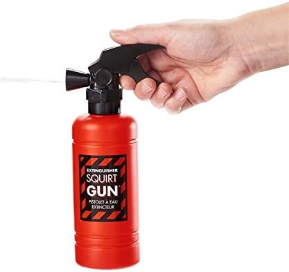 Yes Designs Firefighter Fire Extinguisher Water Sprayer Squirter Gun Spray for Kids - for Costume Party and Gag Gifts