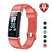 LETSCOM Fitness Tracker, Heart Rate Monitor Watch with Color Screen, IP68 Waterproof, Step Counter, Calorie Counter, Sleep Monitor, Pedometer, Smart Watch for Kids Women and Men