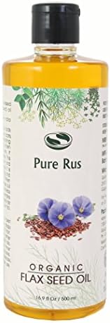 Pure Rus Cold Pressed Flaxseed Oil for Hair and Skin, 500ml