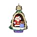Hallmark Keepsake 0799QXM8269 Mini Christmas Ornament 2019 Year Dated A World Within, Santa and Teddy Bear in Tree Miniature, 1.56