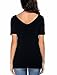 CPOKRTTWSO Criss Cross Front Deep V-Neck Long/Short Sleeve Shirt Women Tees Tops