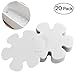20PCS Flower Shape Anti-Slip Bathtub Stickers Safety Bath Shower Treads 10CM (Clear)