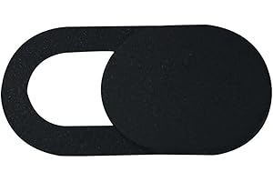 1 Pcs Durable Metal Oval Shape Mini Webcam Cover Shutter Slider Camera Cover for Web Laptop Pc Tablet Privacycolor:Black Prof