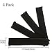 Cable Management Sleeve,[4 Pack],by Ailun,Premium Quality Neoprene,20 Inch Flexible Cable Sleeve Wrap Cover Organizer with Zipper for for PC, TV, Office and Home [Black]