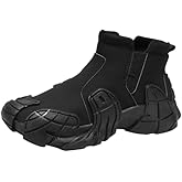 Hhhchpm Men's Fashion Sneakers - Casual & Stylish, Thick Sole for Height Boost, Non-Slip & Durable, Warm Faux Leather for All Seasons