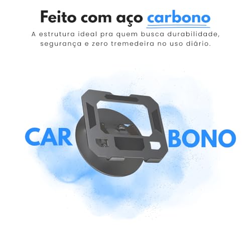 Suporte para Tablet em Metal Resistente Articulado Dobrável Base Rotativa 360º Ajustável Antiderrapante Estável e Portátil Compatível com Dispositivos de 4” a 13” polegadas (Preto)
