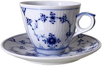 ロイヤルコペンハーゲン Royal Copenhagen ブルーフルーテッド プレイン コーヒーカップ ソーサー 100ml モカカップ 並行輸入