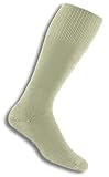 Thorlos Thick Padded Military Over the Calf Sock Tan L