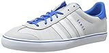 adidas Originals Men's Samoa Vulcanized Soccer Shoe, Solid Grey/Running White/Bluebird, 11 M US