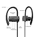 Bluetooth Earbuds GGMM Sweatproof Bluetooth Headphones Wireless Earphones with Microphone Noise Canceling Headphones Earbuds Richer Bass CD Stereo in-Ear Earphones for Running Workout (Black-2)