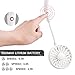 Portable Fan USB Rechargeable with Dual Wind Head Fan Hand Free Wearable Neckband Fan for Camping Traveling Office Room Kids Stroller