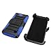 ZTE MAJESTY PRO Case / ZTE MAJESTY PRO PLUS Case, Phonelicious Xtreme Armor [Heavy Duty] Hybrid Dual Layer Kickstand Belt [Holster Clip] Combo Rugged Tuff+ Screen Protector & Stylus (BLUE XC)