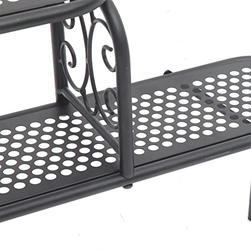 HOMEFORT Scroll Over The Sink Shelf Kitchen, Metal 2Tier Storage Rack