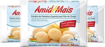 Amid + Mais Polvilho de Mandioca Especial para Pao de Queijo 1kg (2.2 lbs.)