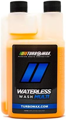 Turbo Wax Waterless Wash Concentrate 16oz Bottle- Use on Paint, Plastic, Metals, Glass, and Fiberglass, Safe (2)