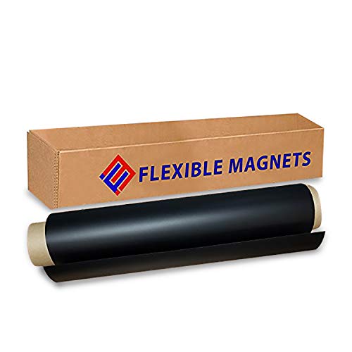 Flexible Roll of Magnet Sheets - Black, Super Strong & Ideal for Crafts (2 ft x 3 ft)