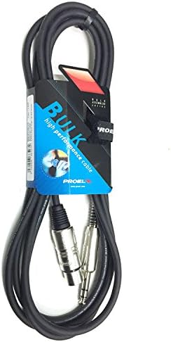 Proel BULK210 Balanced Audio Cable with 6.3mm Stereo Jack Connection to Cannon XLR 3P Female 3mt