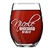 My Personal Memories, Monogrammed Personalized Stemless Wine Glasses for Bridesmaid, Engraved Customized