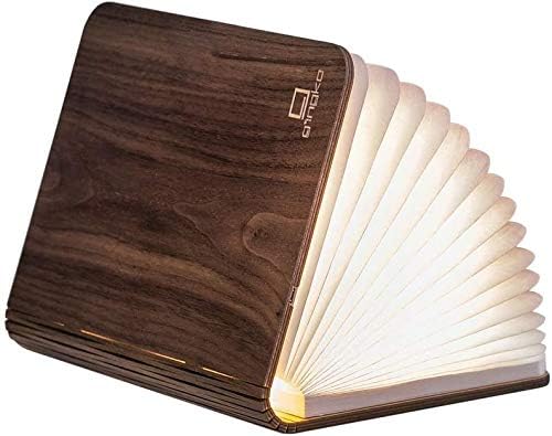 Gingko Design Smart Book Light - Large, Walnut Finish