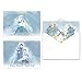 Nativity Christmas Card Assortment Pack - Set of 24 cards - 3 of each design, versed inside with envelopes