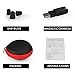 Stoon Car Bluetooth Headset Invisible V4.1 In Ear Earbuds Magnetic USB Chargers Mini Lightweight Wireless Earphones with 6 Hour Playtime Hands-Free Calling Headphones with Mic (One Pcs) (Black)