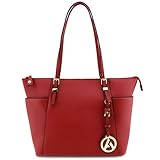 Faux Saffiano Leather Tote Bag Large