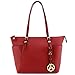 Faux Saffiano Leather Tote Bag Large