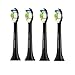 Philips Sonicare Genuine DiamondClean replacement toothbrush heads, HX6064/94, Black 4-pk