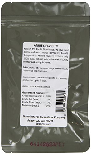 Seabear Annie's Favorite Wild Salmon for Dogs, 3.0 Ounce