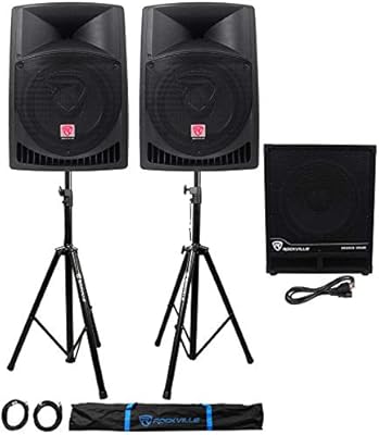 rockville 15 inch powered subwoofer