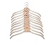 JS HANGER Lightweight Non Slip Wooden Hangers - 30 Pack Heavy Duty Wood Coat Hangers with Soft Stripes for Camisole, Jacket, Dress Clothes, Sweater, Natural Finish
