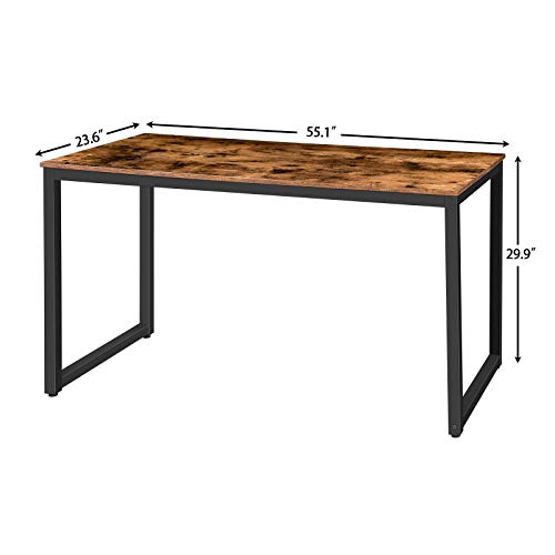 HOOBRO Computer Desk, Home Office Writing Desk, 55.1 x 23.6 x 29.9 Inch Industrial PC Laptop