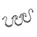 Interfeeling Shower Curtain Rings with Bathroom Double Glide Hooks Oil Rubbed Bronze , Set of 12