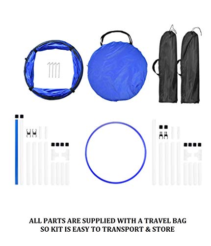 Better Sporting Dogs 3 Piece Essential Dog Agility Equipment Set | Agility Jump | Tire Jump | Tunnel