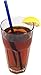 Glass Drinking Straws with Cleaning Brush Multi Color Variety Pack-Blue, Green, Clear, Orange (4 Pack)