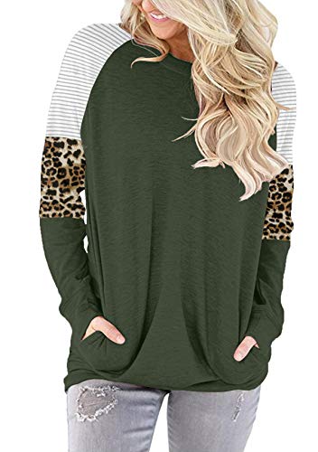2 onlypuff+Sweatshirt+Sleeve+Striped+Leopard