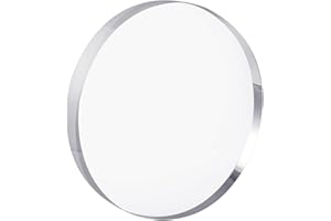 CiaoHER 1in Thickness 8in Diameter Acrylic Disc Display Block Clear Polished Round Pedestal Stand Riser 8" x 8" x 1", 1 Pack