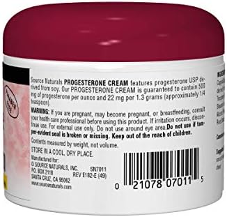 Amazon Com Source Naturals Progesterone Cream Women S Health Support High Purity Paraben Free 4 Ounces Health Personal Care
