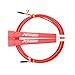 xFitness Jump Rope 10 Feet Fully Adjustable Premium Fast Speed Wire Cable | 10 Colors Available | Best for Cross Training, Double Under, MMA, Skipping, Boxing (Red)